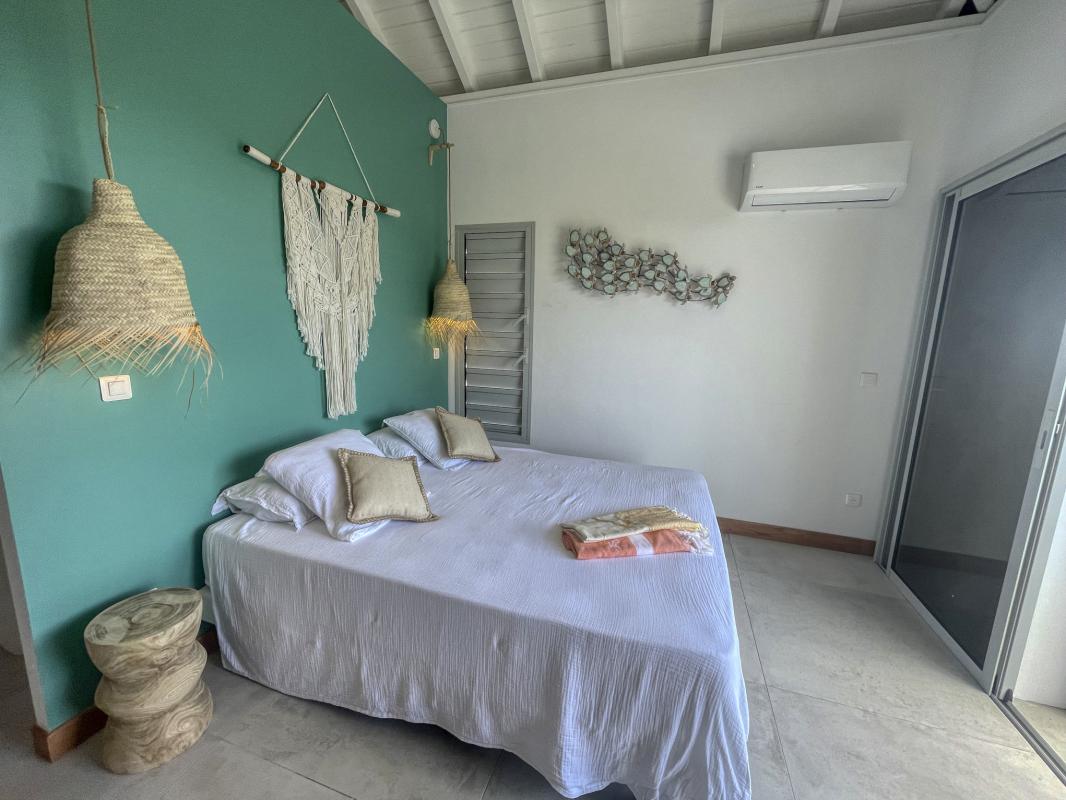 19.Location villa piscine vue mer Saint François Guadeloupe_Chambre 1